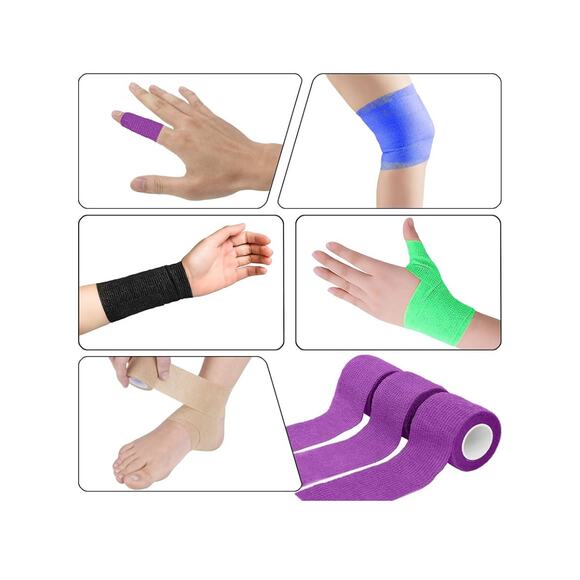8pcs 2” Self Adhesive Bandage Wrap for Pets, Athletic, Sports first aid - Picture 6 of 8